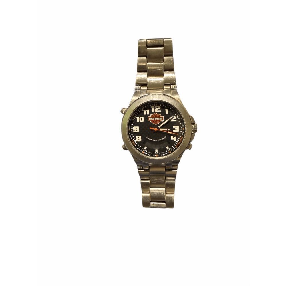 Rare 2005 Harley Davidson Bulova Chronograph Men’s  wristwatch model 78A110 New